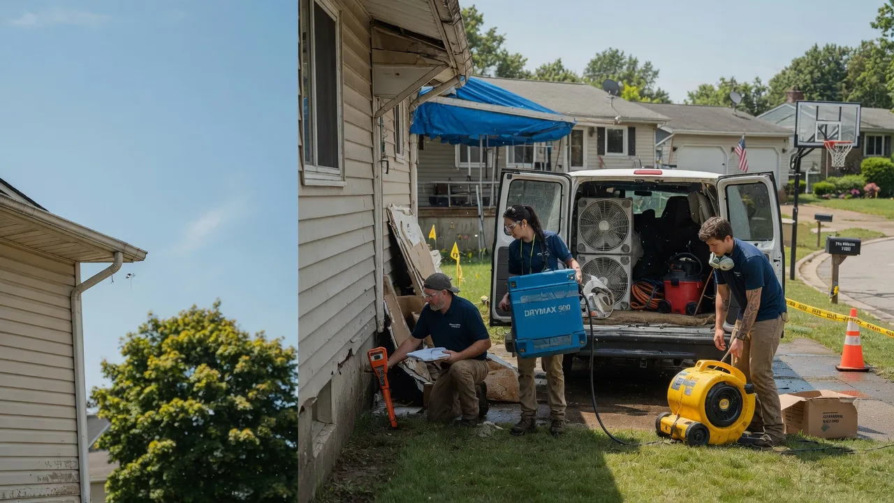 Ceiling Leak Cleanup in Owensville, IN near me