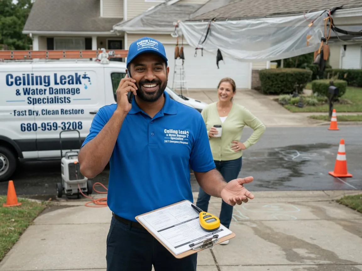 Ceiling Leak Cleanup Owensville, IN FAQs